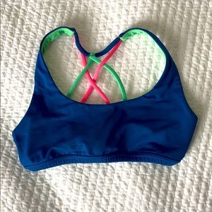 Teal sports bra
